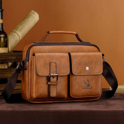 Genuine Leather Men's Shoulder Bag